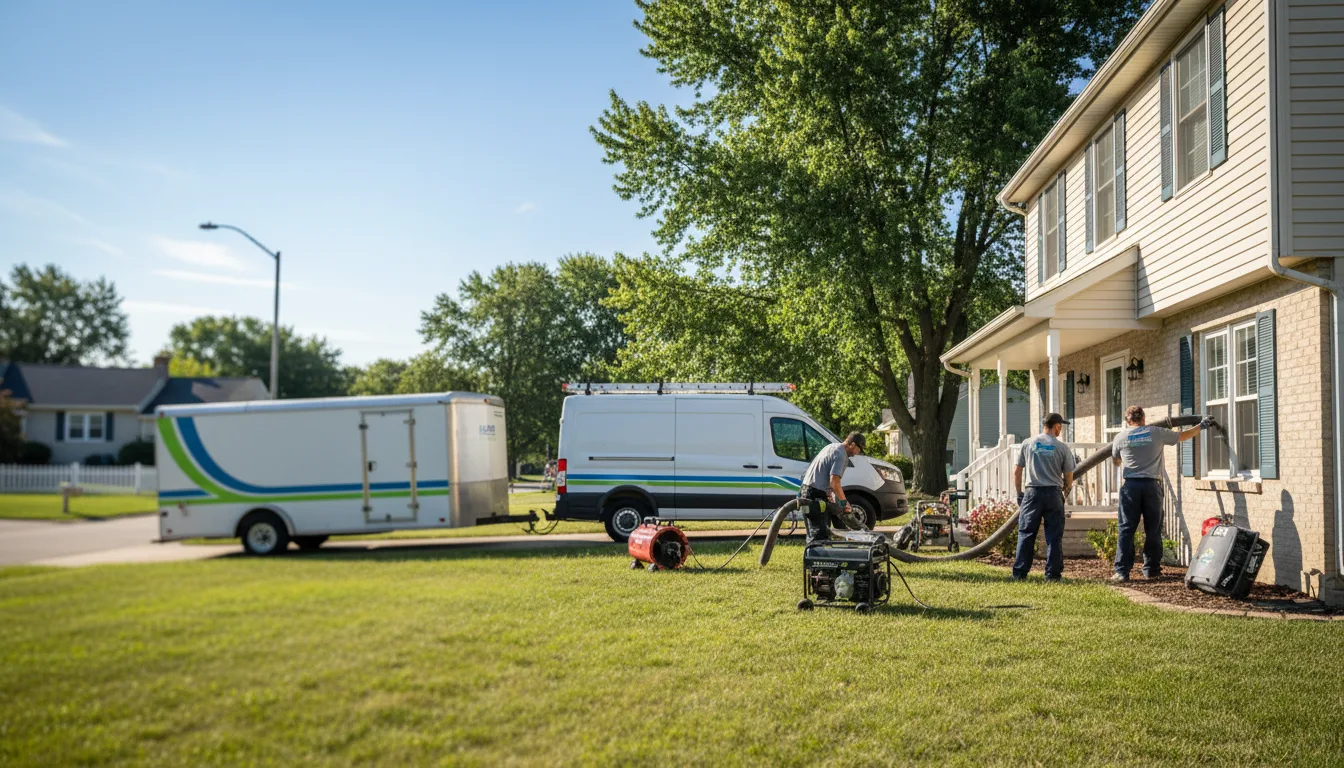 Flooded Basement Restoration And Cleanup With Repair in Rome, IL near me